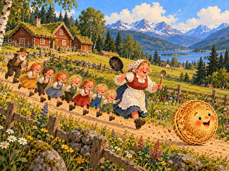 Et oppslag fra Pannekaka, i Jeg leser