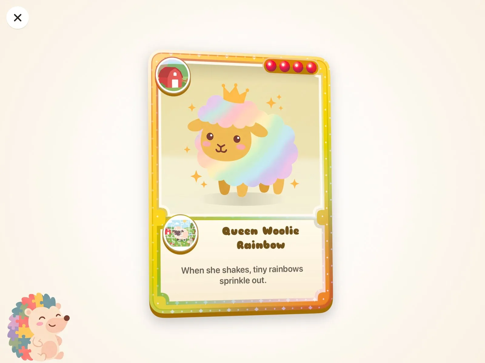 The sheep’s new gold card